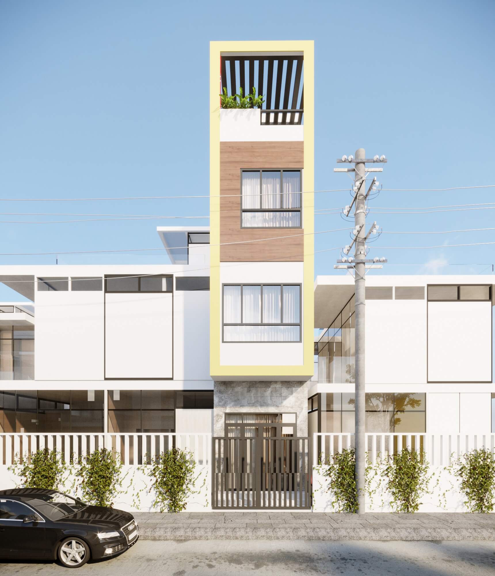 Nhà phỗ mặt tiền 3m