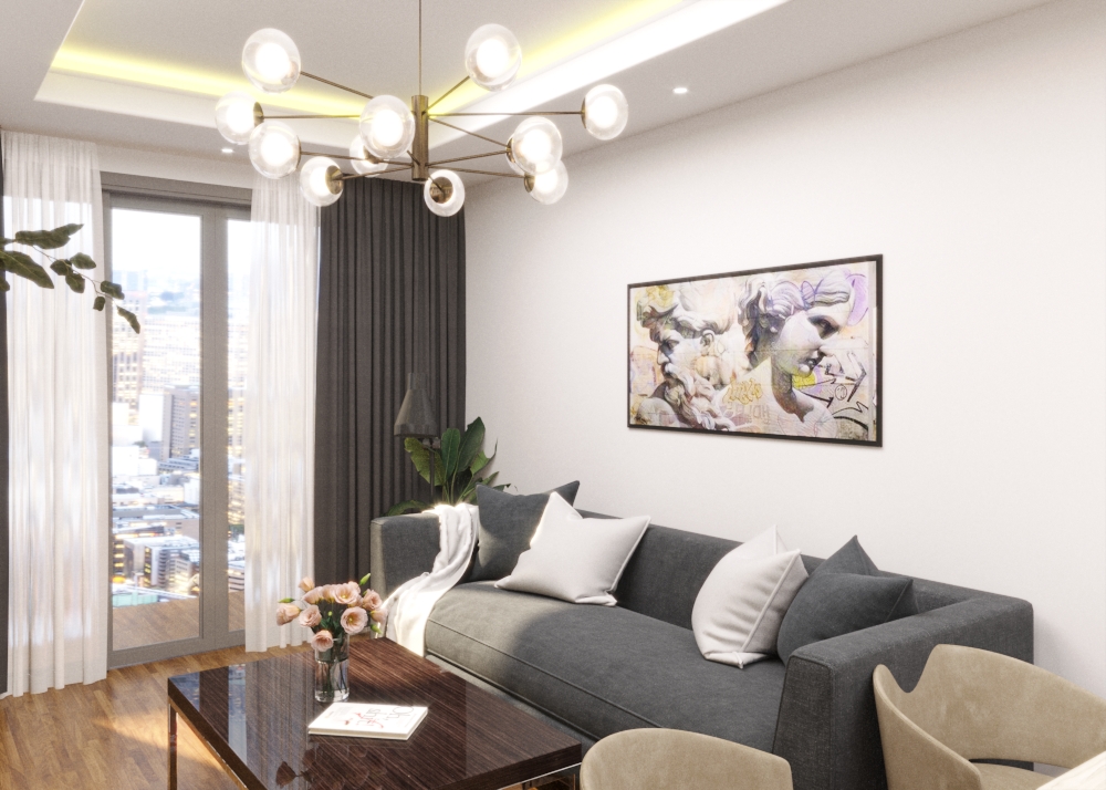 Phong khách chung cư